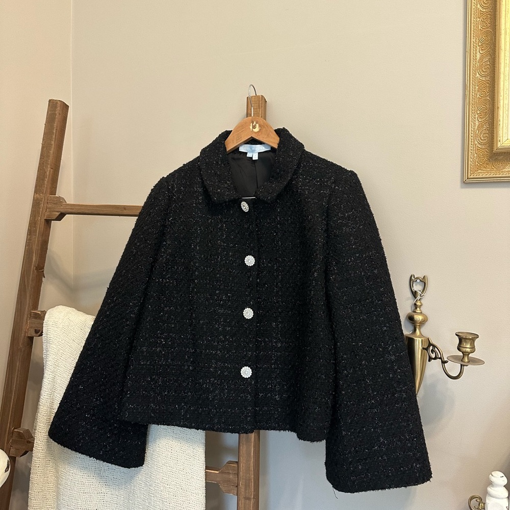 Hill House Black Tweed Jacket and Skirt SET